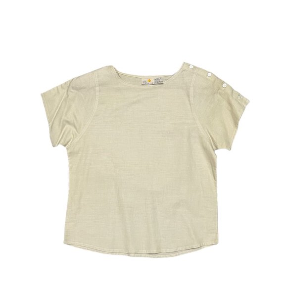 Vintage Liz Claiborne Linen Blend Top Size 6 - Picture 1 of 6